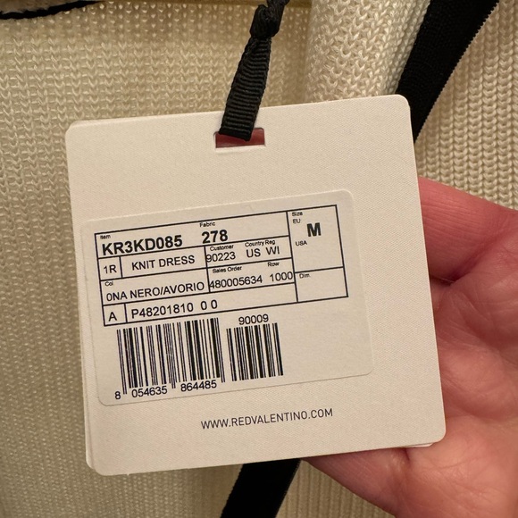 RED VALENTINO Short Sleeve Sweater Dress. NWT - Picture 11 of 12